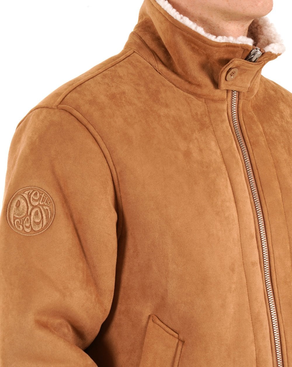 Pretty Green Ashcroft Flight Jacket Taupe