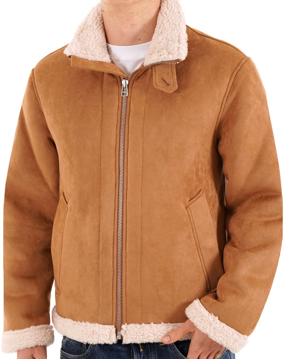 Pretty Green Ashcroft Flight Jacket Taupe