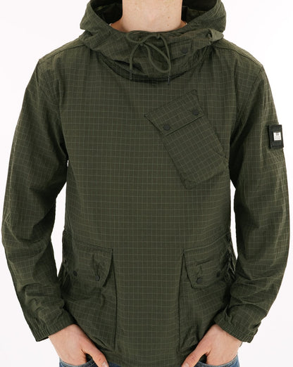 Weekend Offender Grohl Overhead-Jacke Dunkelgrün