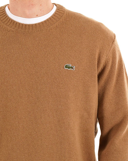 Lacoste Strickpullover aus Wolle, Farbe: Biscuit