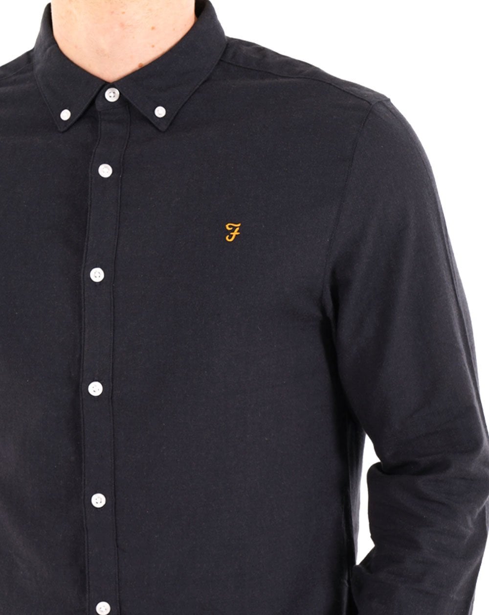Farah Milners Hemd True Navy Marl