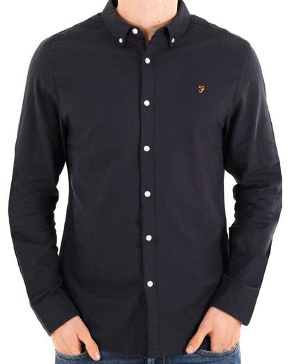 Farah Milners Hemd True Navy Marl