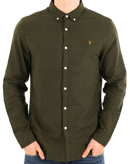Farah Milners Hemd Evergreen Marl
