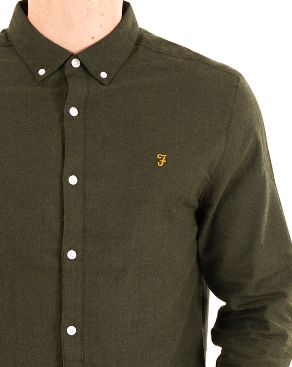 Farah Milners Hemd Evergreen Marl
