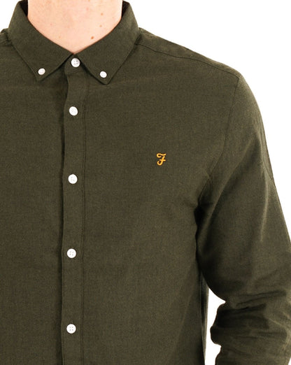 Farah Milners Hemd Evergreen Marl