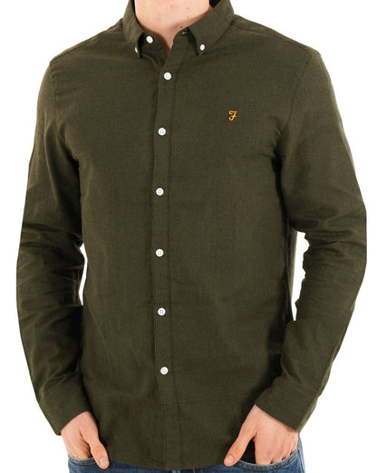 Farah Milners Hemd Evergreen Marl