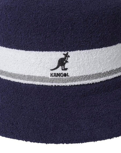 Kangol Fischerhut mit Bermuda-Streifen, Marineblau