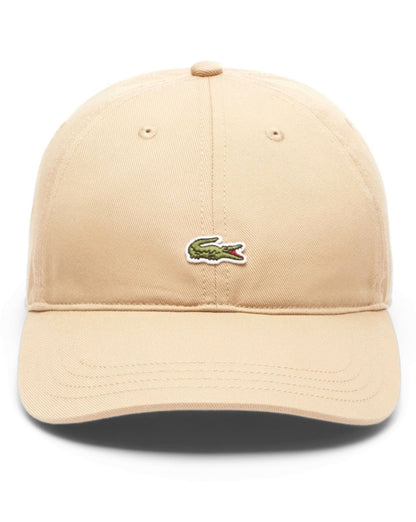 Lacoste Baumwoll-Twill-Kappe Sand