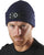 MA.STRUM Knitted Badge Beanie Ink Navy