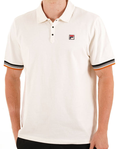 Fila Vintage Zev Poloshirt Gardenia