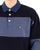 Benetton Striped Rugby Polo Top Blue