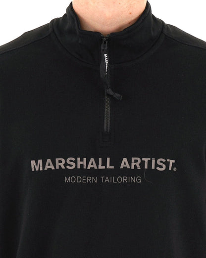 Marshall Artist Microsphere 1/4 Zip Sweatshirt Schwarz