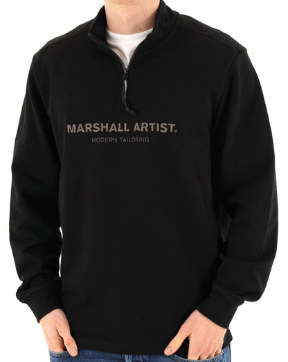 Marshall Artist Microsphere 1/4 Zip Sweatshirt Schwarz