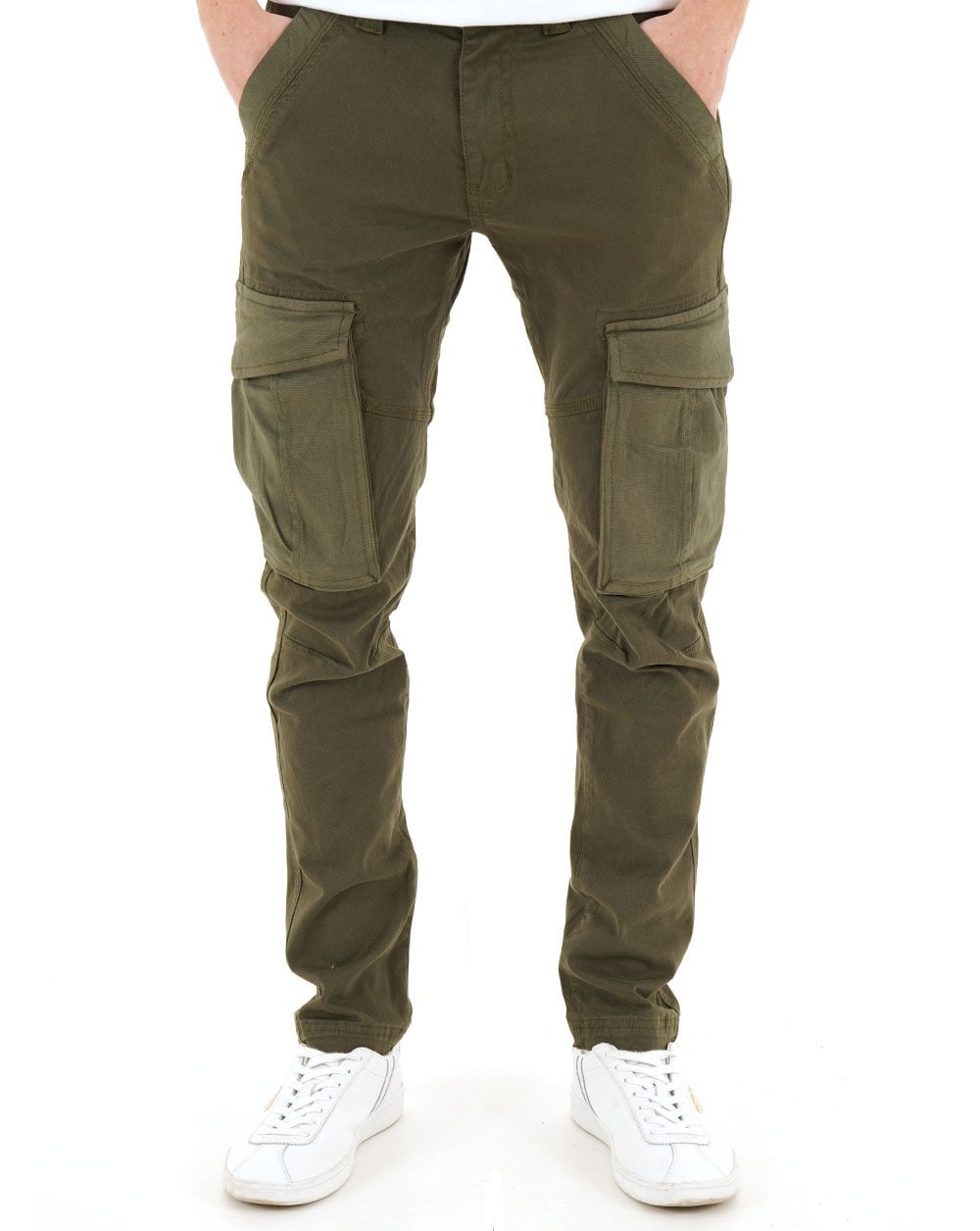 Lässige Klassiker der 80er Jahre: Lennon Cargohose in Olivgrün