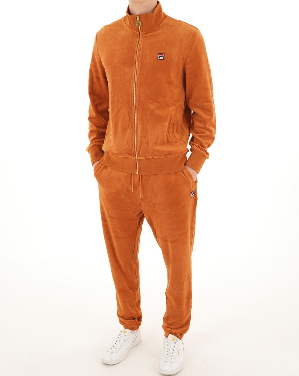 Fila Vintage Nero Velours-Trainingsjacke Spice