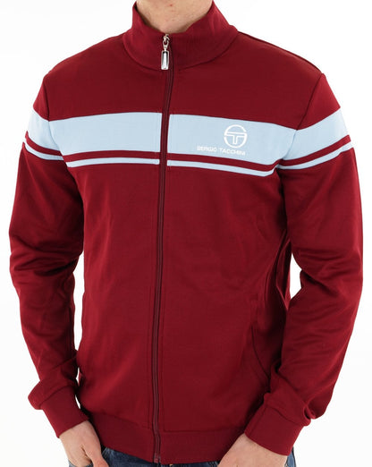 Sergio Tacchini Masters Track Top Weinrot/Himmelblau