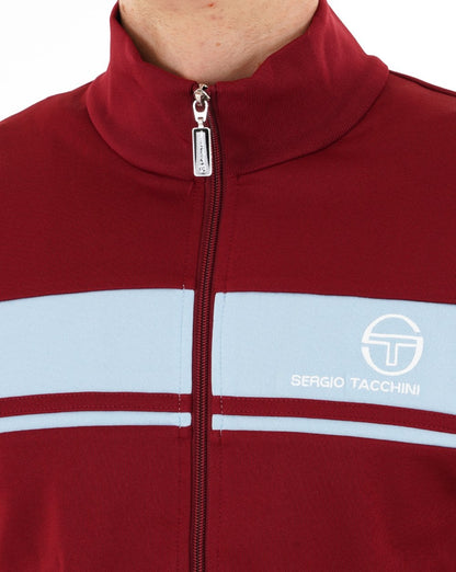 Sergio Tacchini Masters Track Top Weinrot/Himmelblau