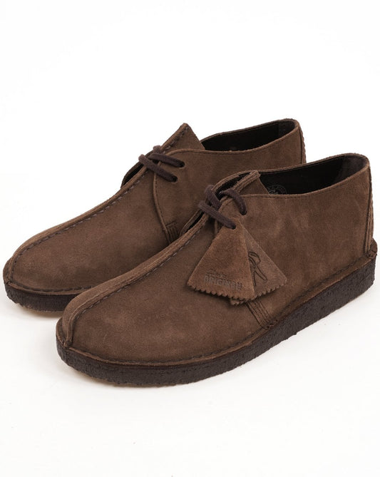 Clarks Originals Desert Trek Schuhe aus braunem Wildleder