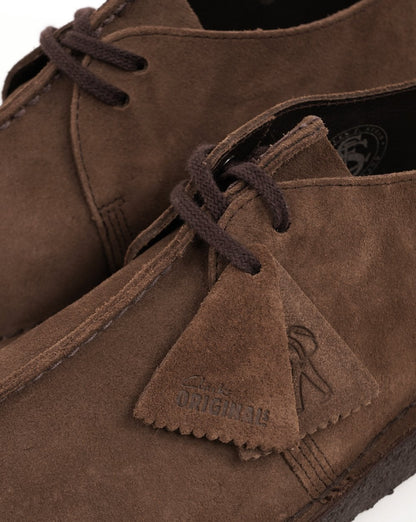 Clarks Originals Desert Trek Schuhe aus braunem Wildleder