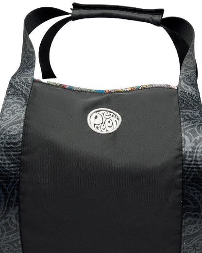 Hübsche grüne Bramhall-Reisetasche, schwarz