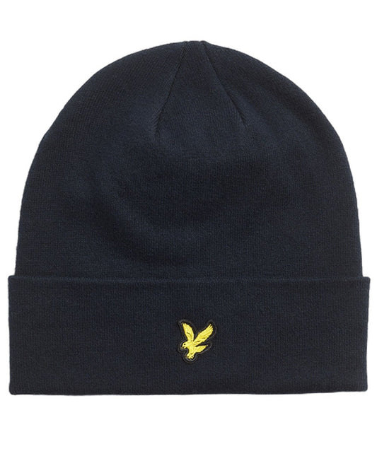 Lyle And Scott Lyle & Scott Baumwoll-Merino-Mütze Dunkelblau