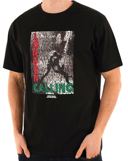 T-Shirt „Friedlicher Hooligan-Konflikt“ Schwarz