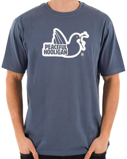 Peaceful Hooligan Outline T-Shirt Copen Blue