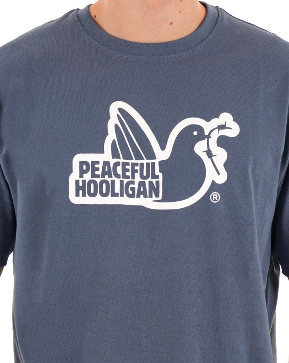 Peaceful Hooligan Outline T-Shirt Copen Blue