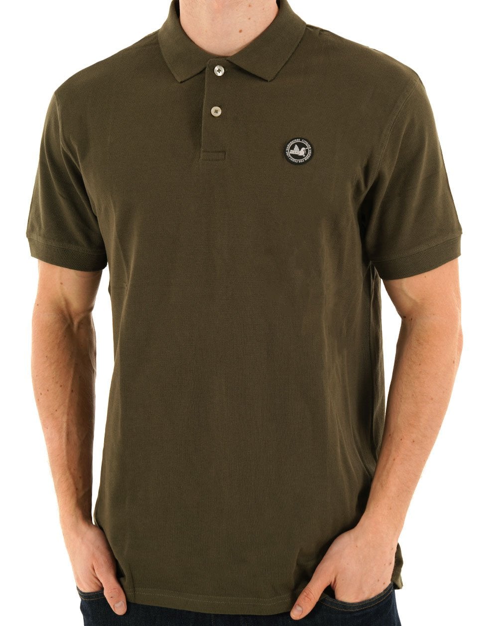 Friedlicher Hooligan Cash Polo Olive