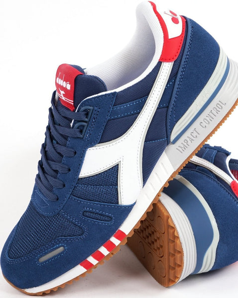 Diadora Titan Trainers True Navy White Red