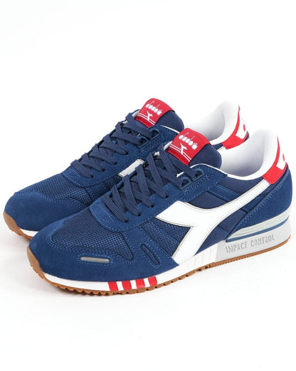 Diadora Titan Sneaker True Navy Weiß Rot