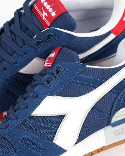 Diadora Titan Sneaker True Navy Weiß Rot
