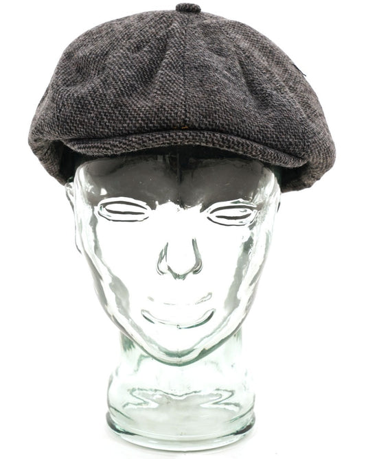 80S Casual Classics Heritage Traditions Tweed Schiebermütze Salz & Pfeffer