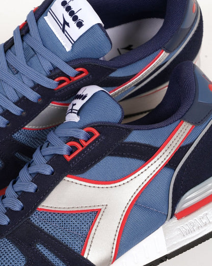 Diadora Titan Trainer Marineblau Silber