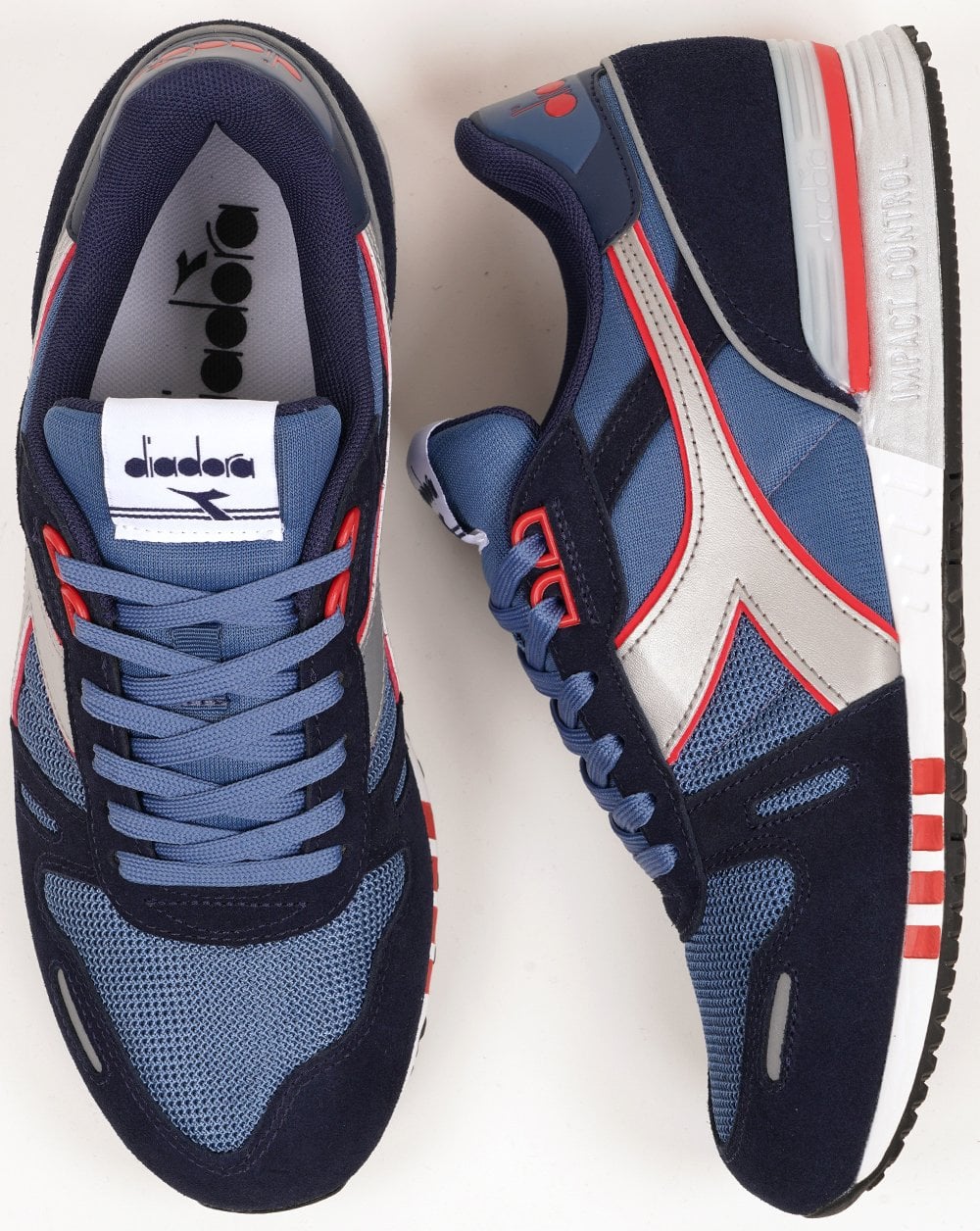 Diadora Titan Trainer Marineblau Silber