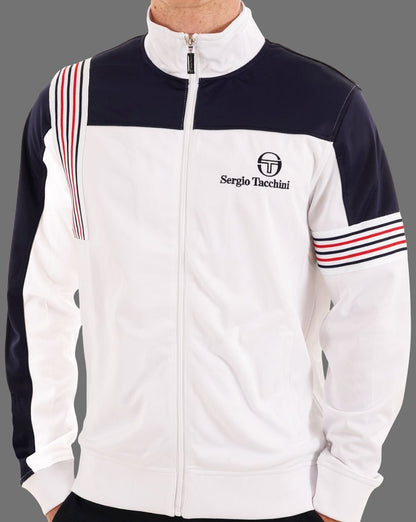 Sergio Tacchini Wilander Trainingsjacke Weiß Marineblau