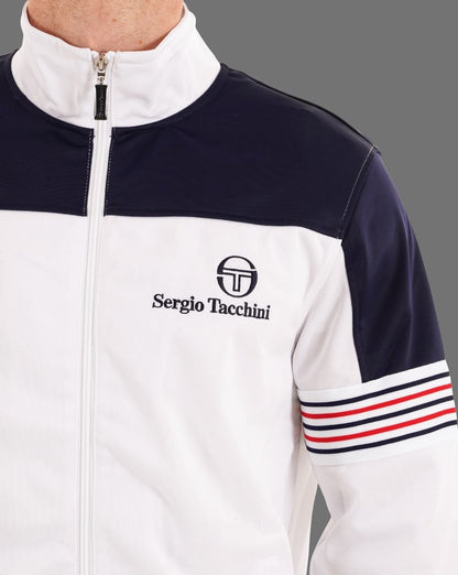 Sergio Tacchini Wilander Trainingsjacke Weiß Marineblau