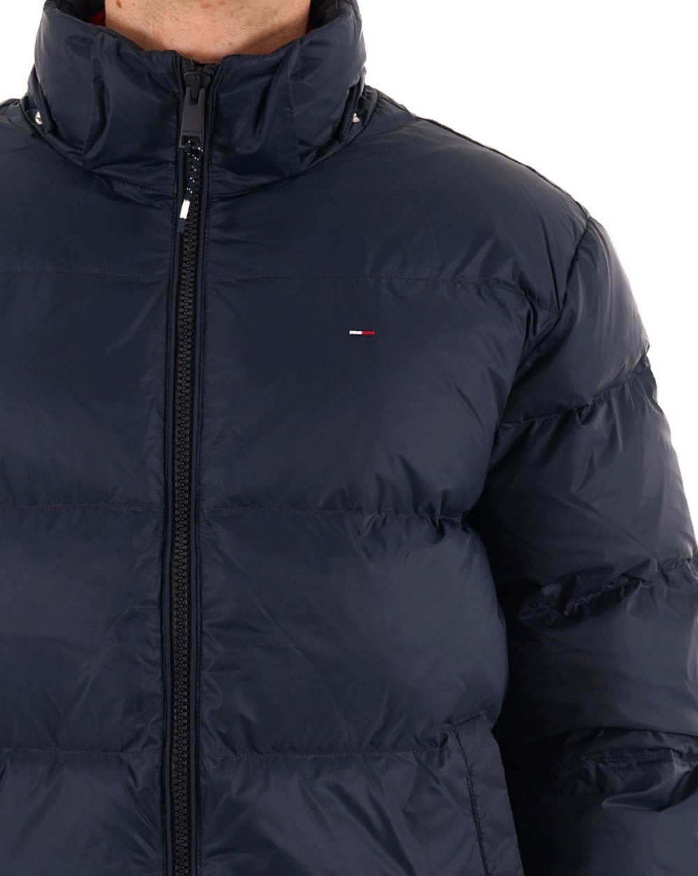 Tommy Jeans – Wasserabweisende Daunenjacke in Marineblau