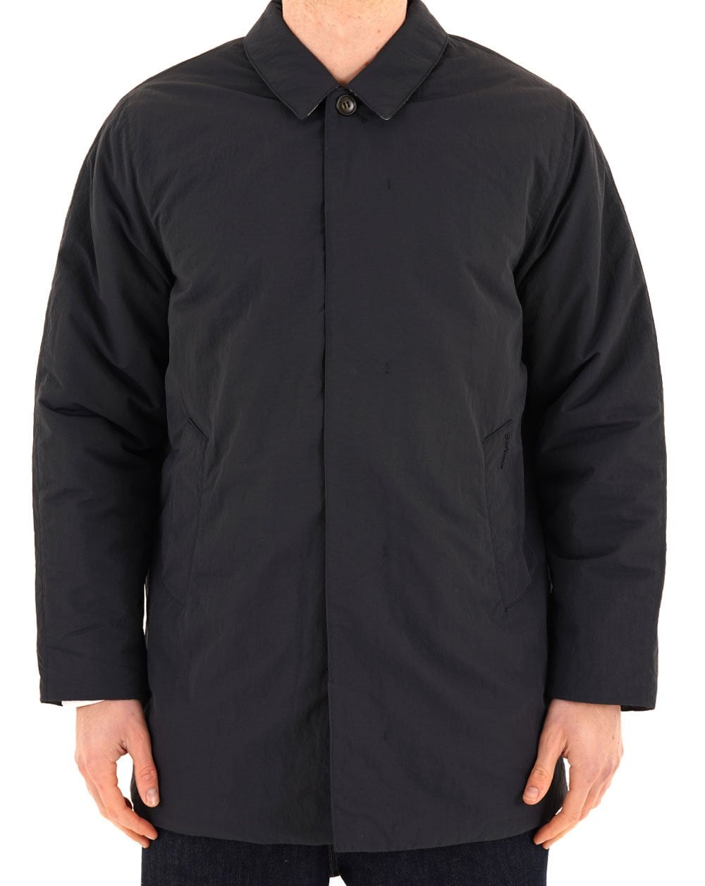 Barbour Lorden Quilted Showerproof Mac Dark Navy