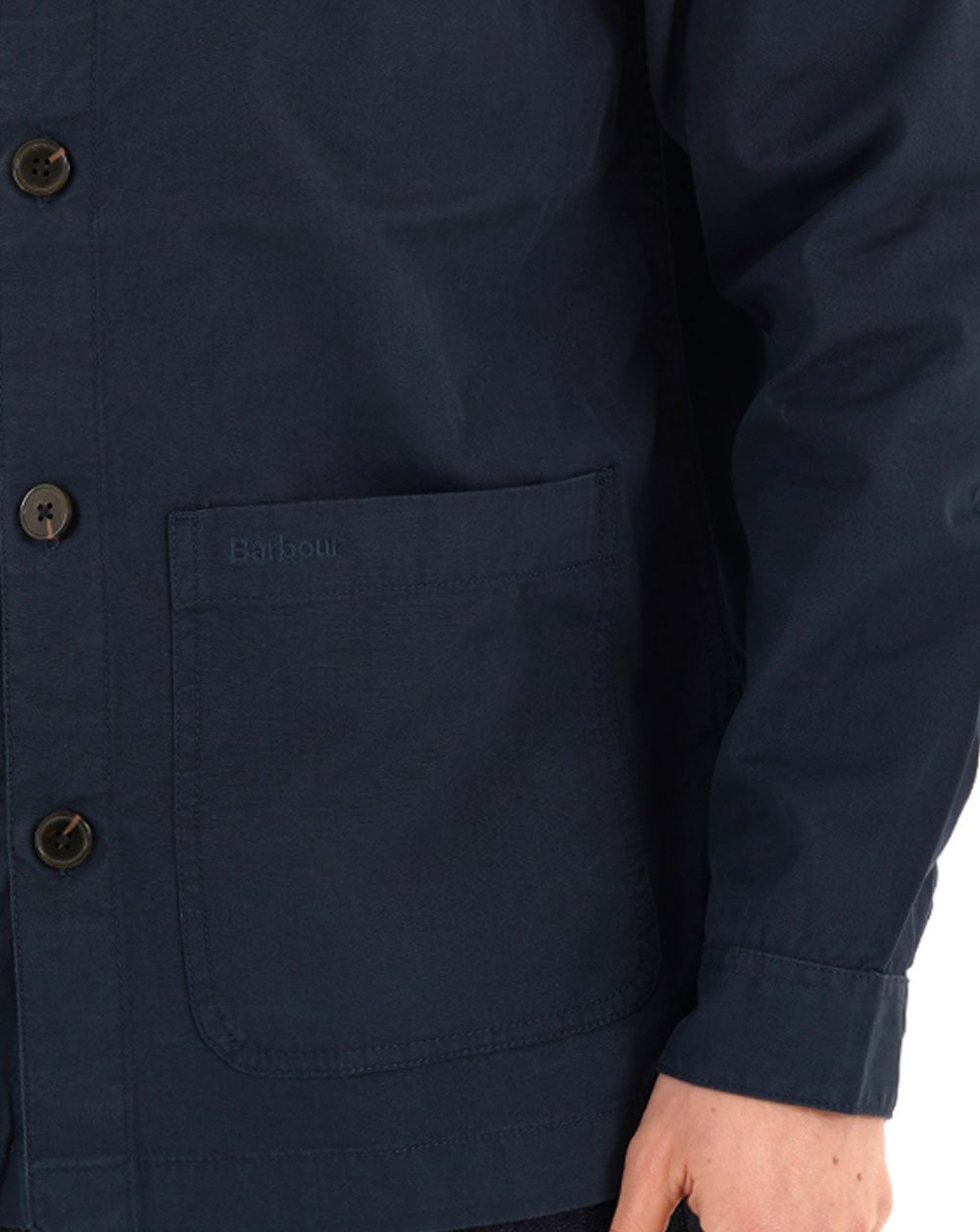 Barbour Cord Collar Overshirt Navy