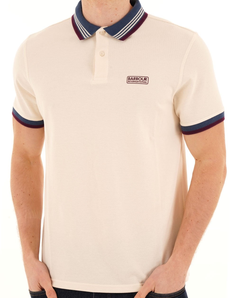Barbour International Francis Polo Calico Weiß