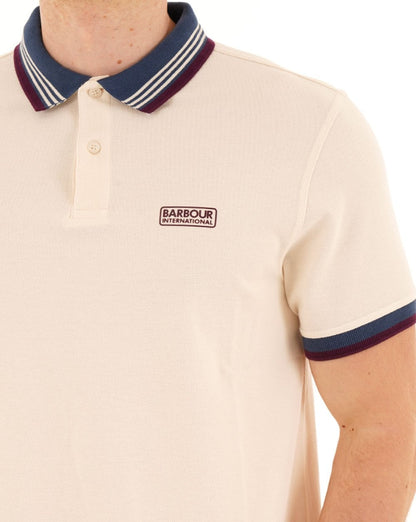 Barbour International Francis Polo Calico Weiß
