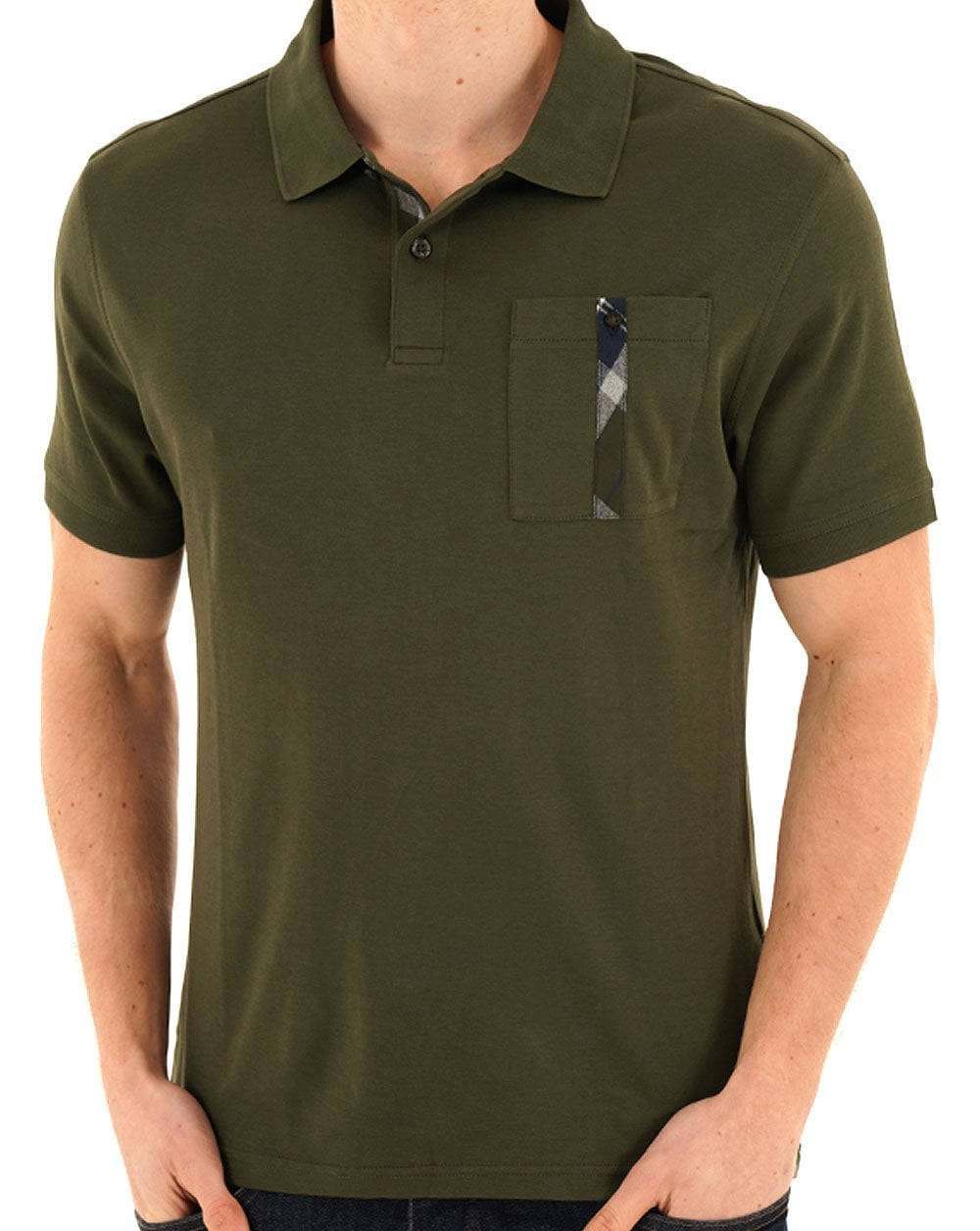 Barbour Thornaby Tailored Polo Shirt Olive