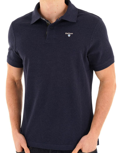 Barbour Tartan Piqué Polo Inky Marl