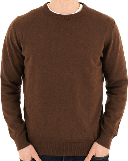 Barbour Pima-Baumwollpullover mit Rundhalsausschnitt, Umbra