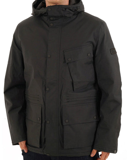 Barbour International Endley wasserdichte Jacke Schwarz
