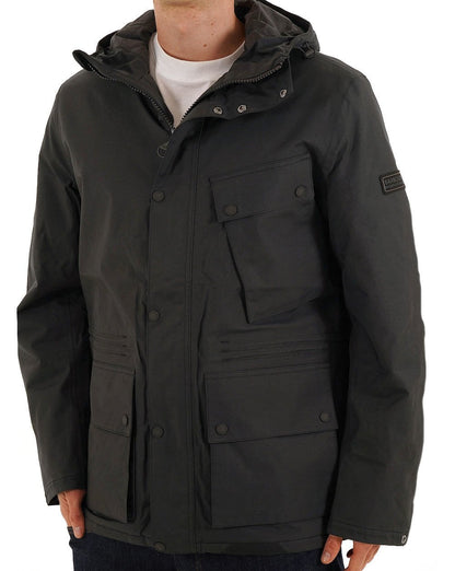 Barbour International Endley wasserdichte Jacke Schwarz
