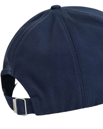 Gant High Shield Baumwoll-Twill-Kappe, Marineblau