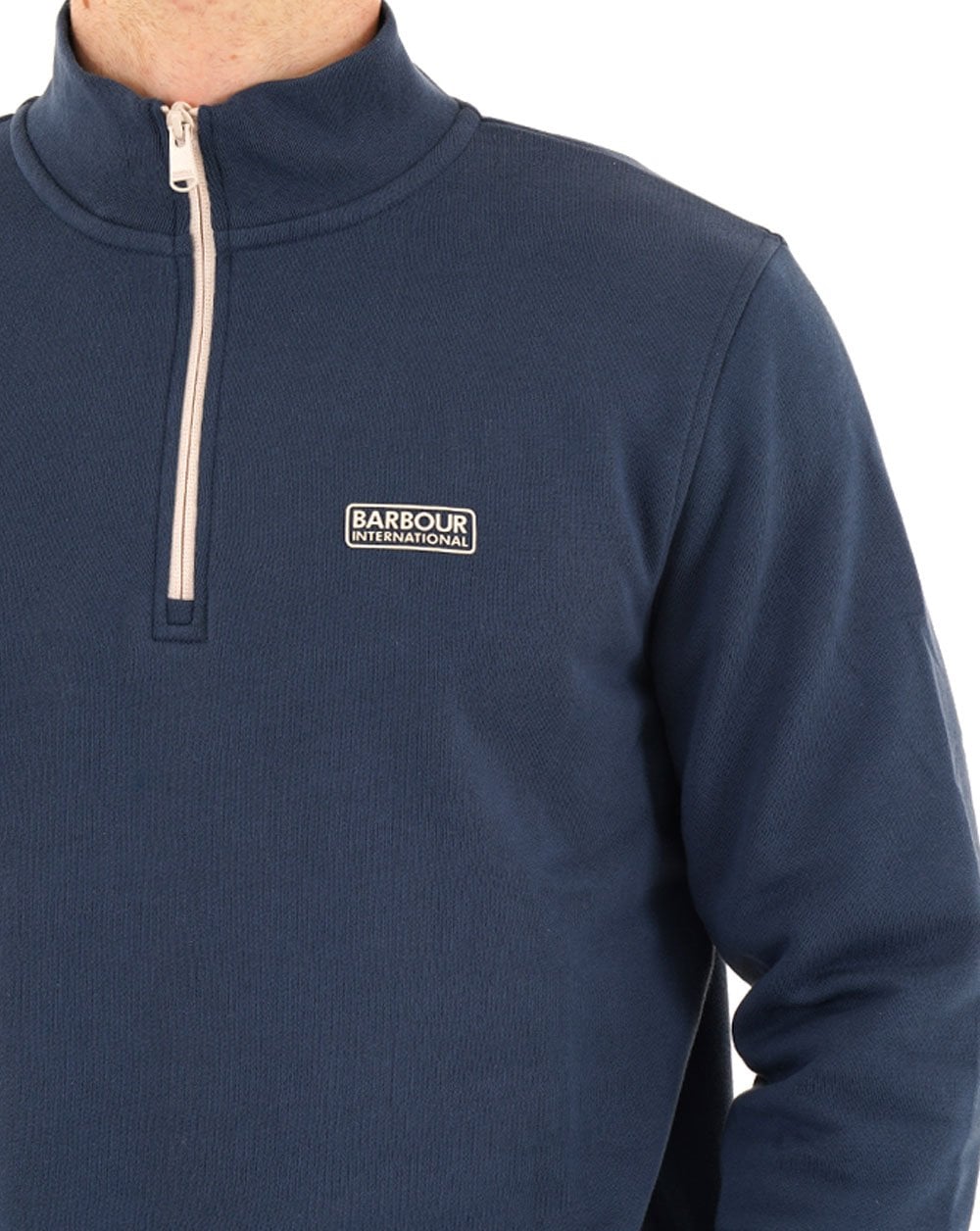 Barbour International Clipper Funnel Neck Sweatshirt Insignia Blau