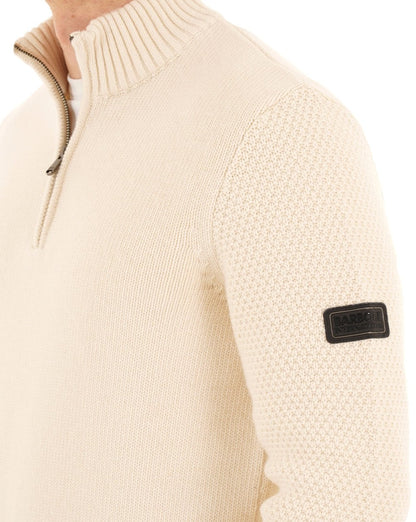 Barbour International Enfield Funnel Neck Pullover, Flüsterweiß